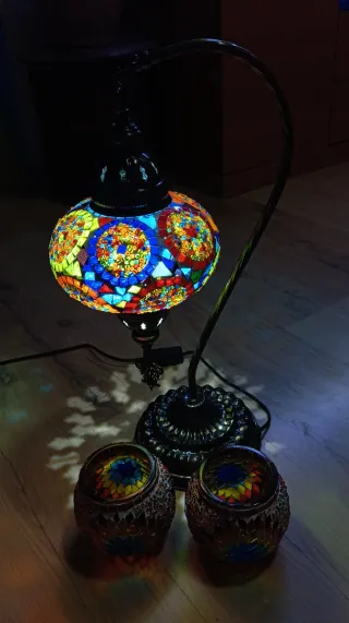 Lámpara turca artesanal
