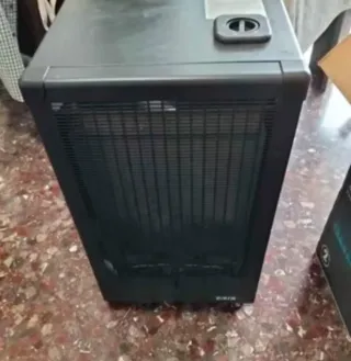 Estufa de gas butano negra