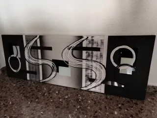 Cuadro moderno blanco y negro