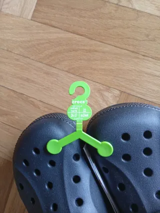 Crocs forrados talla 36-37 negros