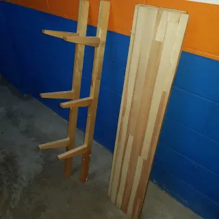 Estantería de pino macizo con 3 baldas