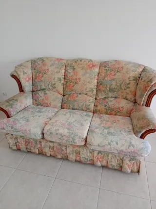 Sofá de 3 plazas floral
