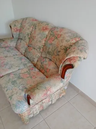 Sofá de 3 plazas floral
