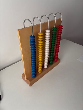 Ábaco de madera educativo
