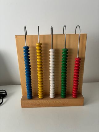 Ábaco de madera educativo