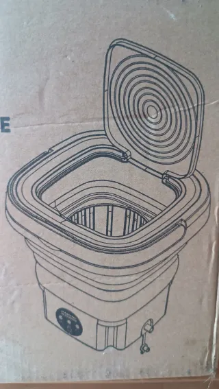 Mini lavadora plegable de viaje