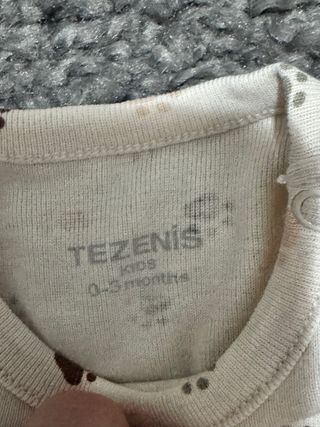 Body Tezenis 0-3 mesi stampe zampine