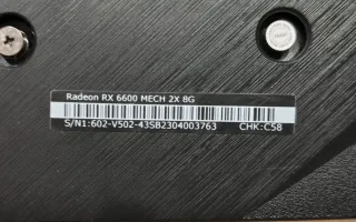 Tarjeta Gráfica MSI RX 6600 8GB