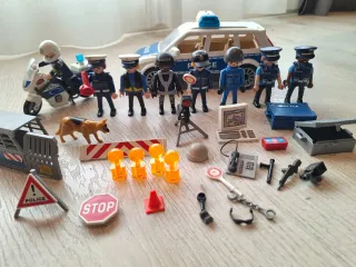 Lote Playmobil Patrulla Tráfico y Marítima