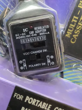 Adaptador Casete Coche Vieco DC-DC Nuevo