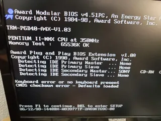 Ordenador Pentium 2 TAY 64MB RAM