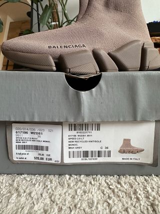Zapatilla Balenciaga Speed 2.0 LT Beige/Marrón Tal