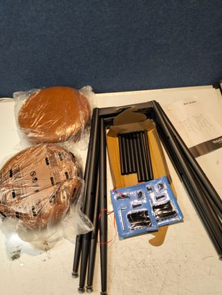 Set 2 Taburetes Bar 76 cm Cuero Sintético Marrón VASAGLE EKHO LBX090K01