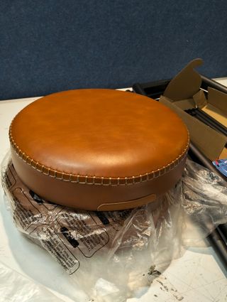 Set 2 Taburetes Bar 76 cm Cuero Sintético Marrón VASAGLE EKHO LBX090K01