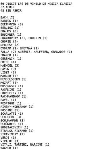 Lote 80 Vinili LP Musica Classica (molti sigillati)