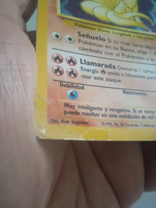 Carta Pokémon Ninetales
