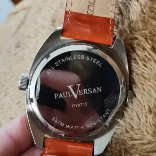 Reloj Paul Versan Hombre Marrón/Plata
