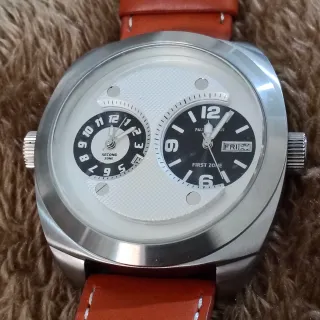 Reloj Paul Versan Hombre Marrón/Plata
