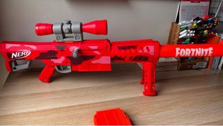 Pistola Nerf Fortnite Camuflaje Rojo