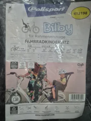 Silla bicicleta paseo infantil