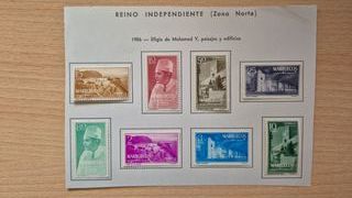Sellos Marruecos Zona Norte 1956