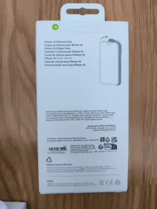 iPhone 16 Azul Nuevo + Funda + Cargador