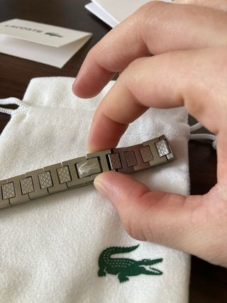 Pulsera Lacoste Acero Inoxidable Plateada