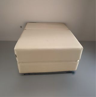 Puff Cama Sillón Plegable 3 en 1 Beige