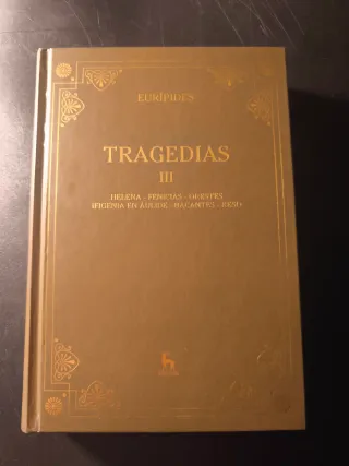 Tragedias I-II-III (Eurípides) Colección Gredos