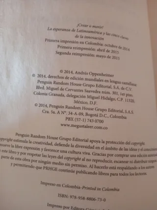 Ł Crear o morir ¿ la esperanza de América Latin...