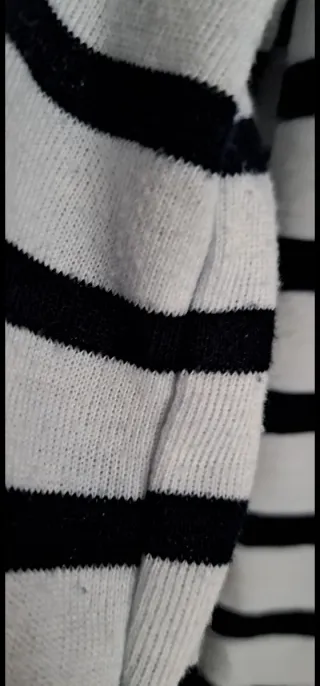 Jersey Zara Rayas Blanco y Negro