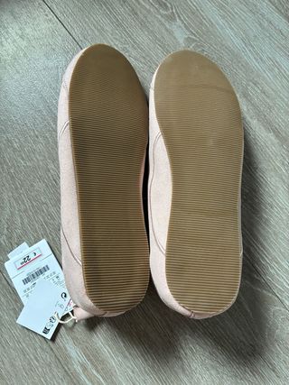 Zapatillas ZaraBailarina. Rosa Talla 36. Inf/mujer