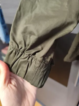 Parka Zara Oversize Verde Talla L