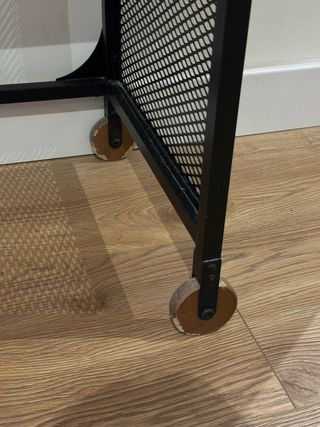 Escritorio consola metálico y madera