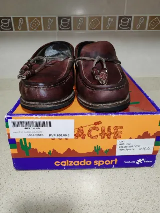 Zapatos Apache Hombre Talla 40 Marrón