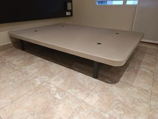 Somier de matrimonio beige