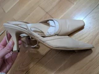 Zapatos de tacón de piel