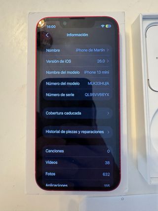 iPhone 13 Mini Rojo 128GB