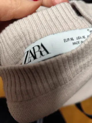 Jersey Zara Rosa Claro Talla XL
