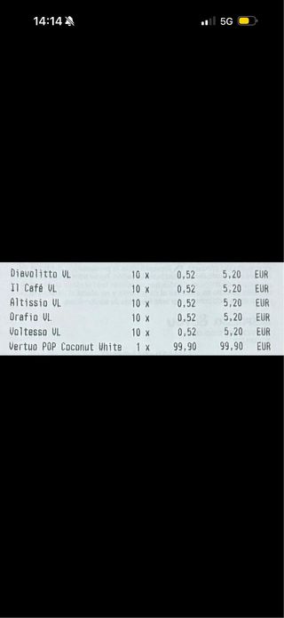 Macchina da caffè Nespresso Vertuo Pop Nuova