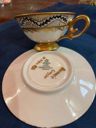 Taza y platillo Tirschenreuth 1930