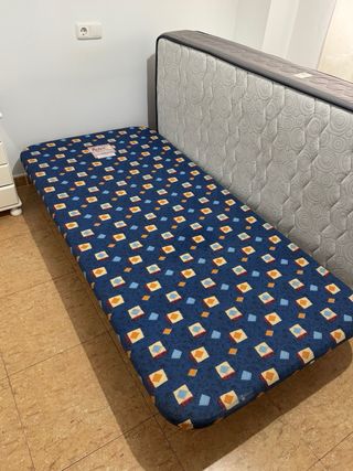 Cama individual 90x190 con colchón Viscoflex