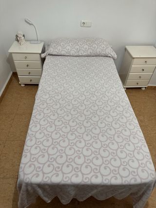 Cama individual 90x190 con colchón Viscoflex