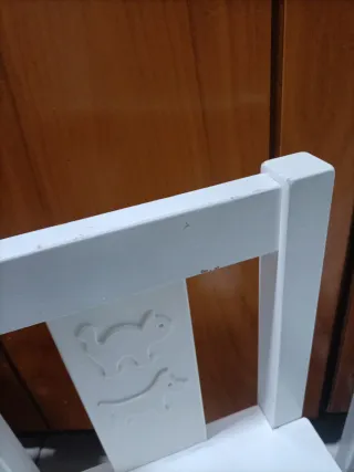 2 Sillas Madera Niños Blancas