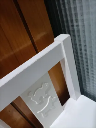 2 Sillas Madera Niños Blancas