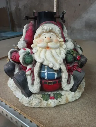 Pie sujeta árbol de Navidad Santa Claus