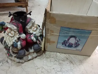 Pie sujeta árbol de Navidad Santa Claus