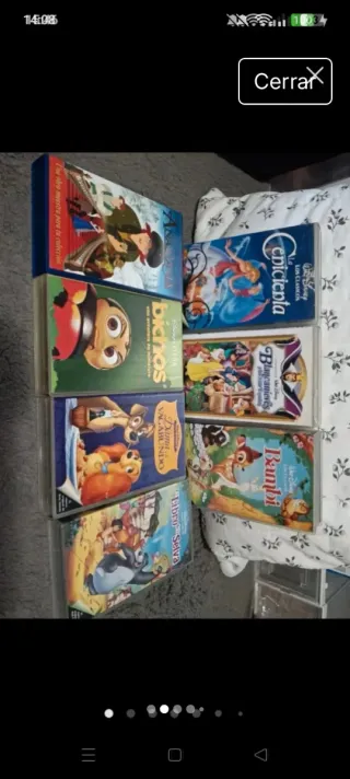 Películas VHS Disney