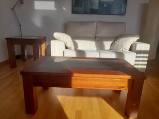 Salón completo de madera maciza, de la casa Roizo.