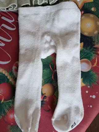 Conjunto bebé niña: vestido/sueter y leotardos